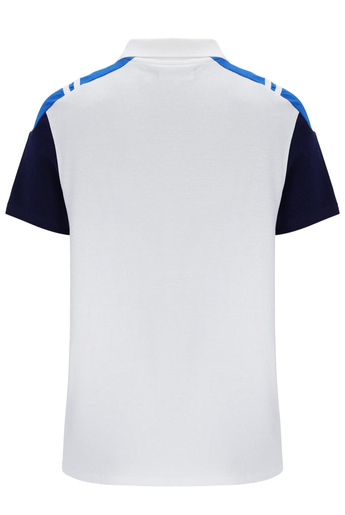Drive Polo in White/Martime Blue