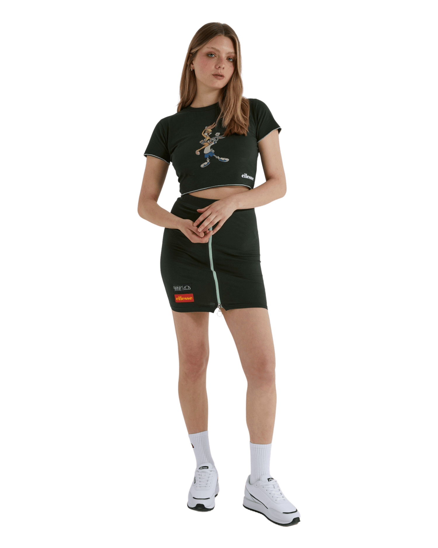 Ellesse Buglooni Looney Tunes Skirt in Green