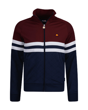 Ellesse Prende Track Top in Burgundy