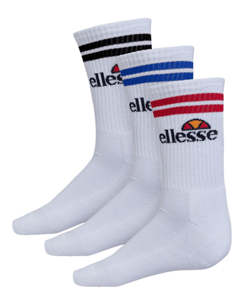 Ellesse Pullo 3PK Socks In White