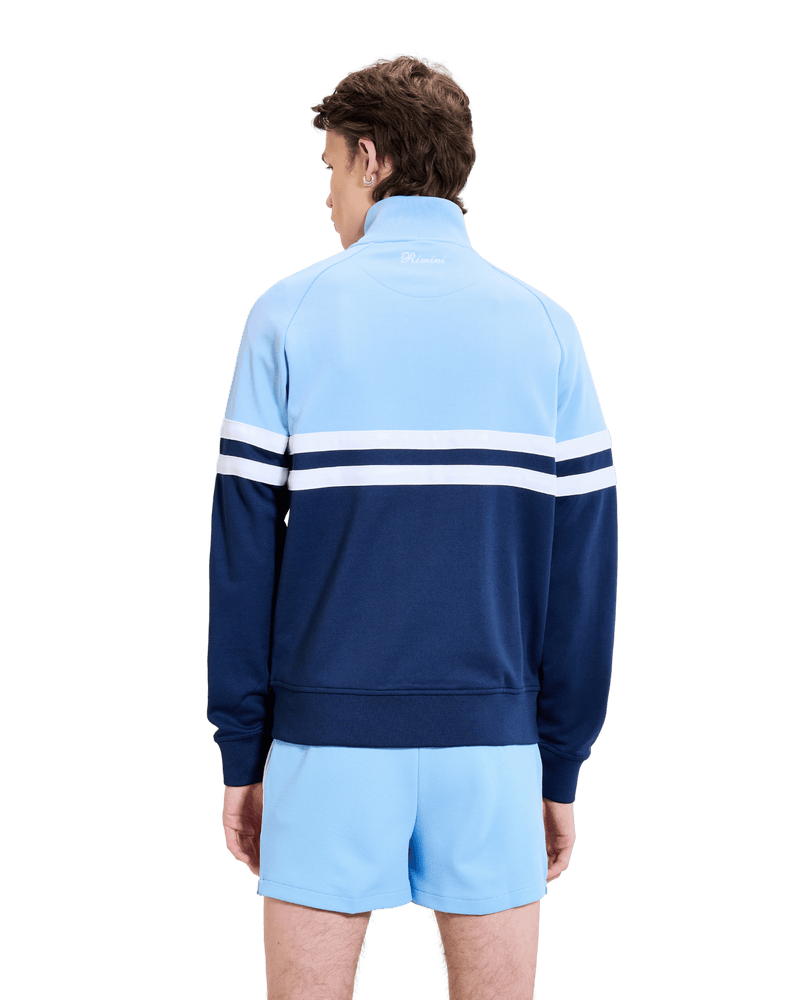 Ellesse Rimini Track Top in Light Blue/Navy