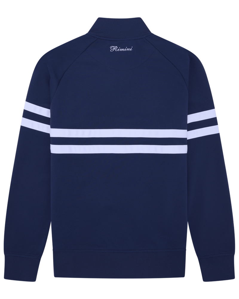 Ellesse Rimini Track Top in Navy/White — Golden Age of Tennis