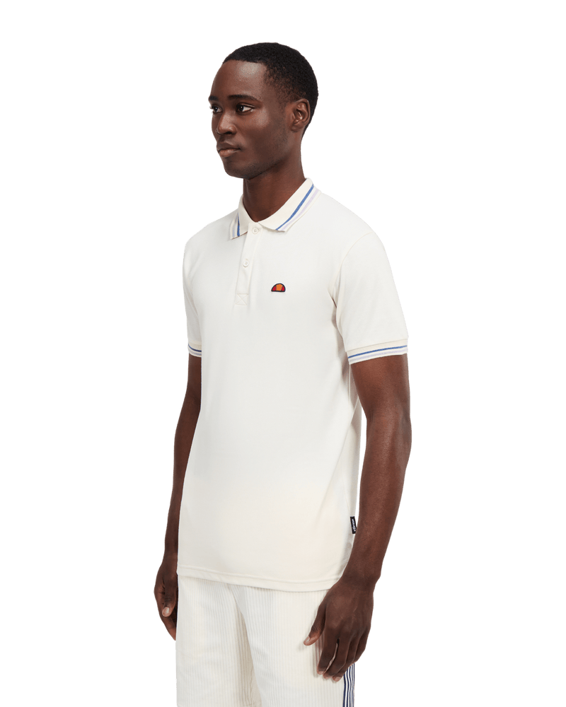 Ellesse Rooks Polo Shirt in Off White