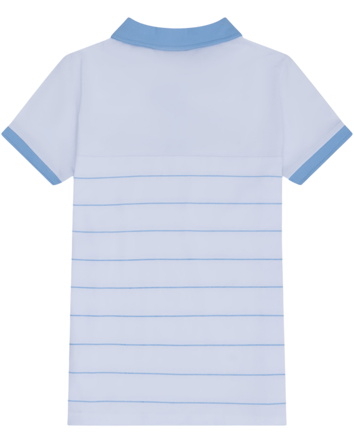 Ellesse Tor Polo In White/Light Blue