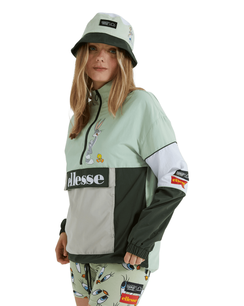 Ellesse Tweetycle Looney Tunes Track Top in Green