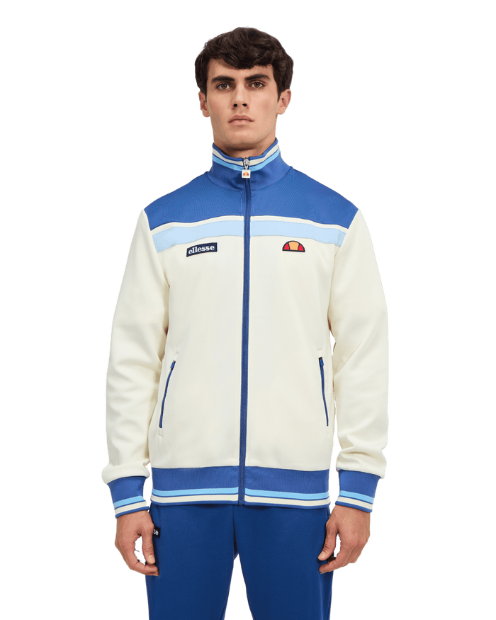 Ellesse Vignola Track Top in Off White/Navy