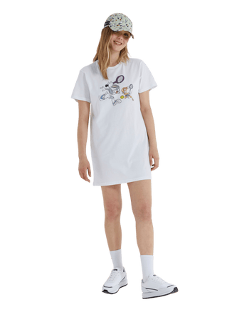 Ellesse Waab Looney Tunes Dress in White