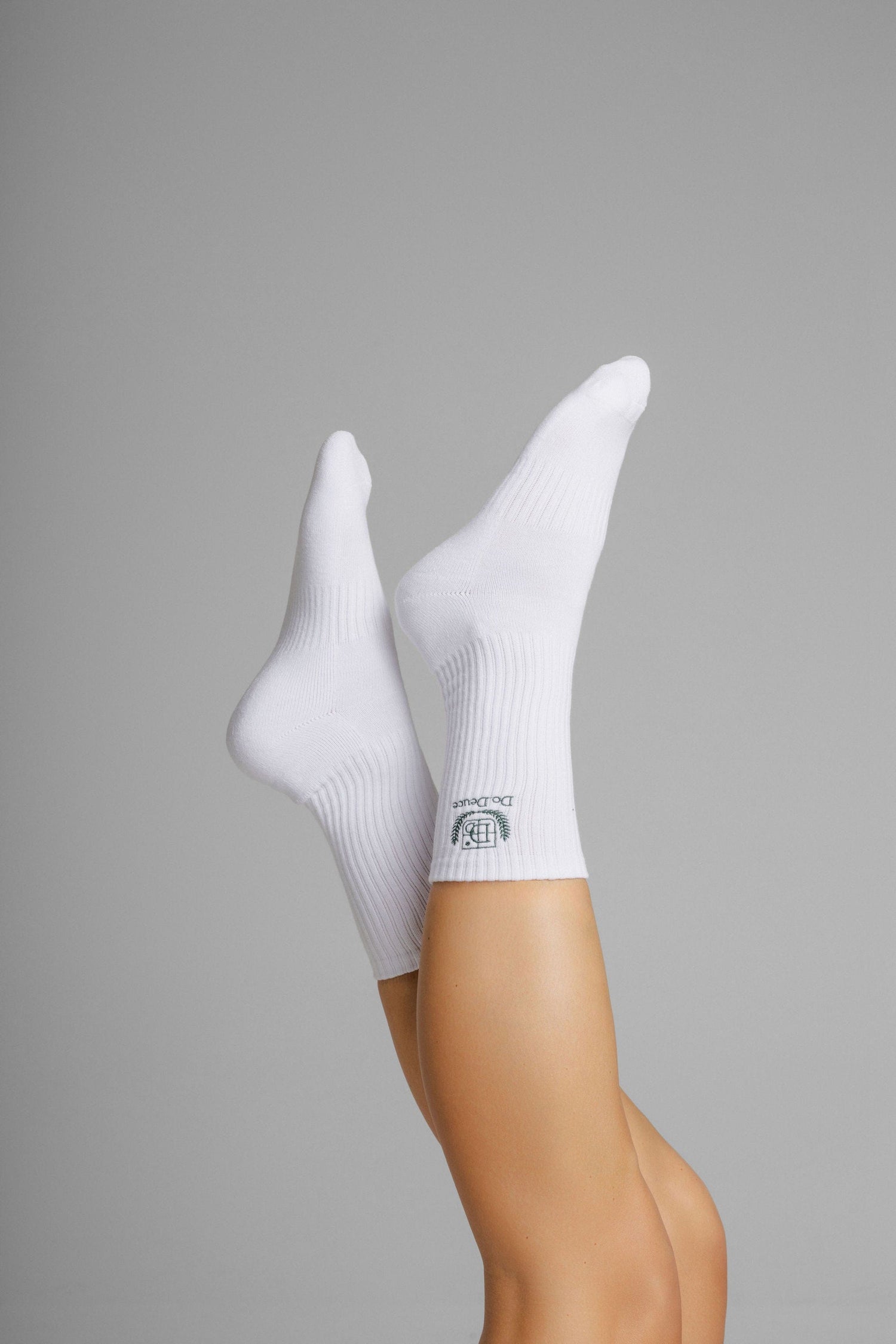 Embroiered White Socks