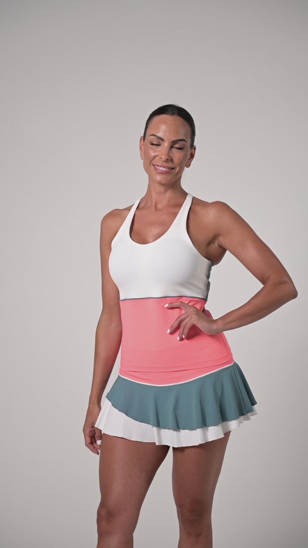 Falda Palermo Coral light