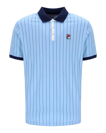 Fila BB1 Polo Shirt In Blue Bell/Navy/Gardenia