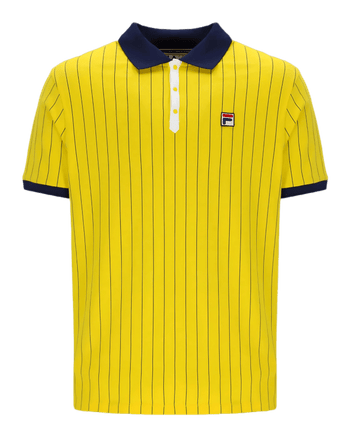 Fila BB1 Polo Shirt In High Visability/Navy/White