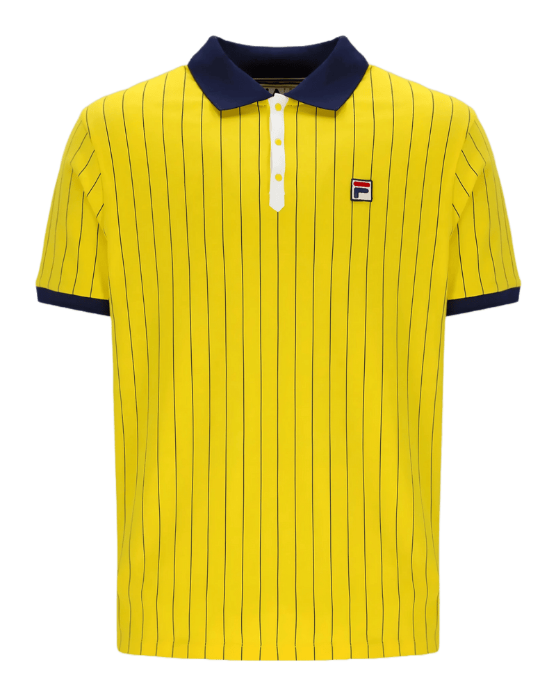 Fila BB1 Polo Shirt In High Visability/Navy/White