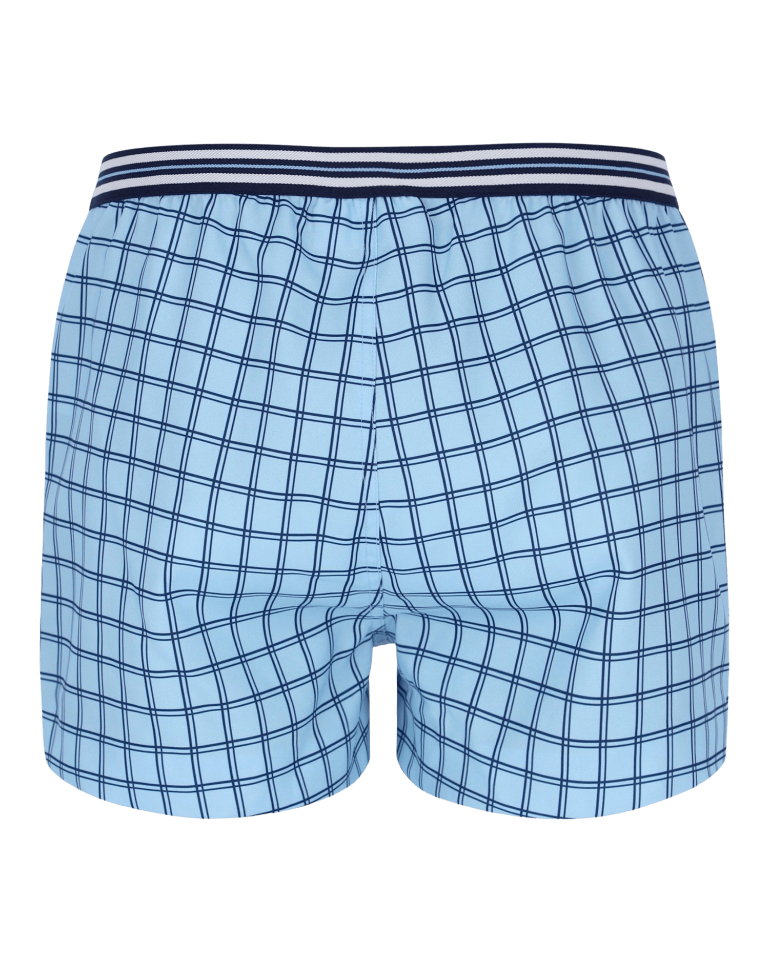 Fila Brookes Check Short In Blue Bell/Navy