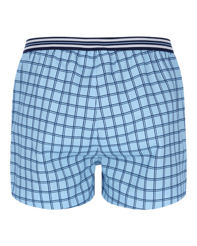 Fila Brookes Check Short In Blue Bell/Navy