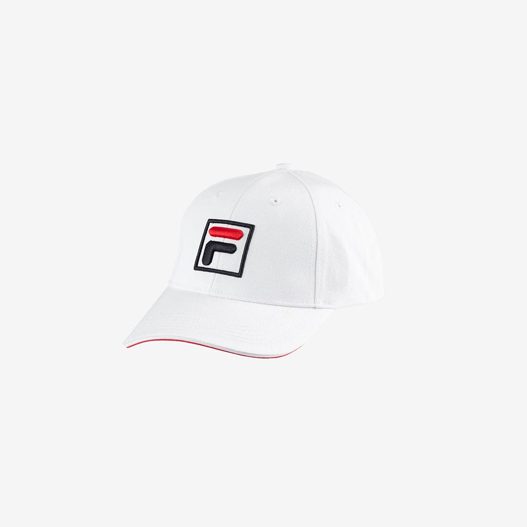 Fila Forze Baseball Cap in White/Fila Red