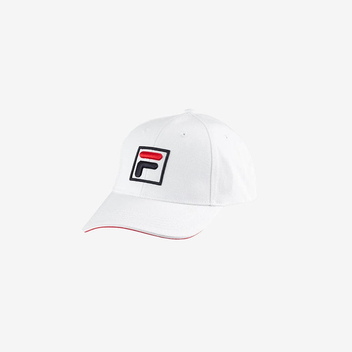Fila Forze Baseball Cap in White/Fila Red