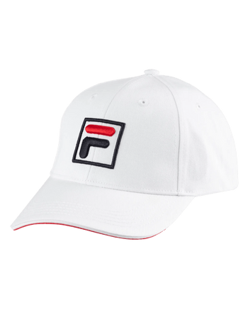 Fila Forze Baseball Cap in White/Fila Red