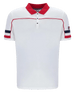 Fila Grandslam Polo Piping Polo in White/Fila Red/Fila Navy