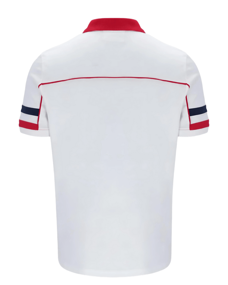 Fila Grandslam Polo Piping Polo in White/Fila Red/Fila Navy