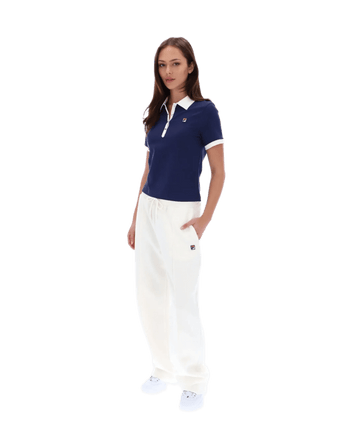 Fila Harlo Fitted Iconic Polo in Fila Navy/Gardenia