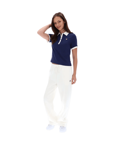 Fila Harlo Fitted Iconic Polo in Fila Navy/Gardenia