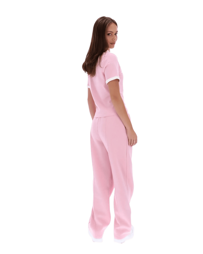 Fila Harlo Fitted Iconic Polo in Pink Nectar/Gardenia