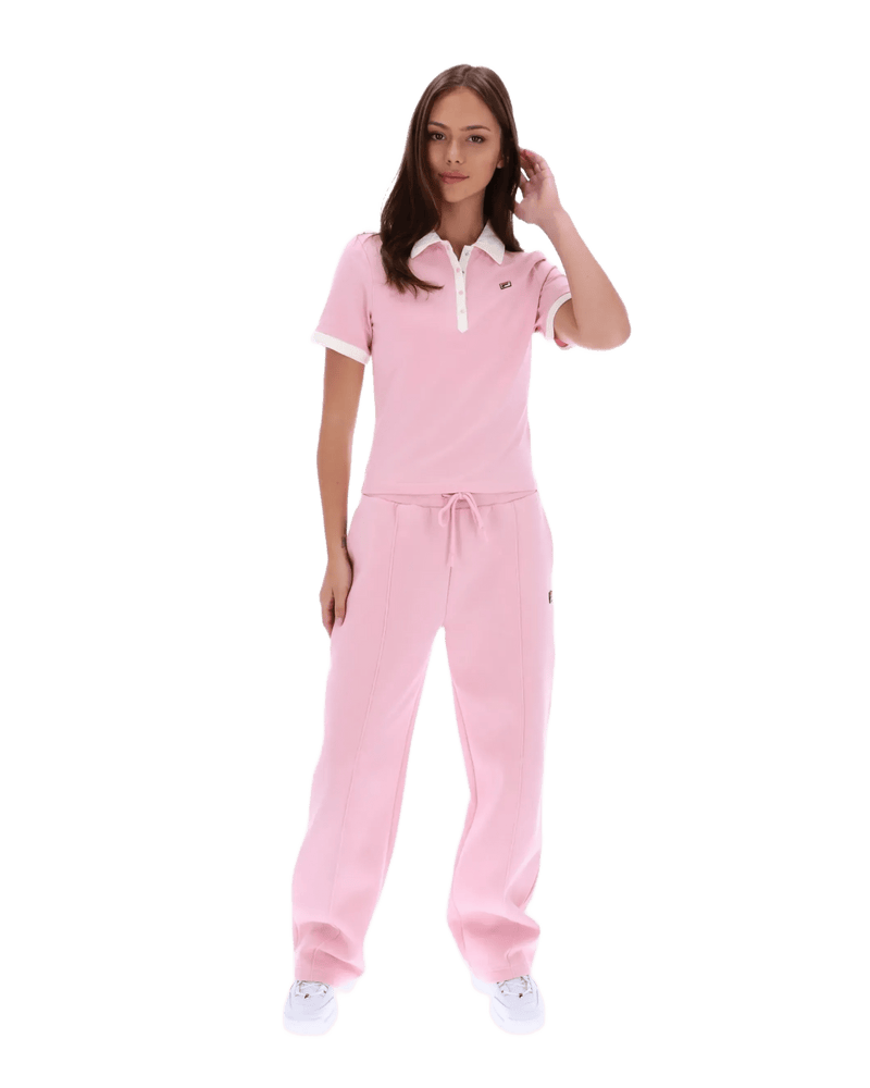 Fila Harlo Fitted Iconic Polo in Pink Nectar/Gardenia