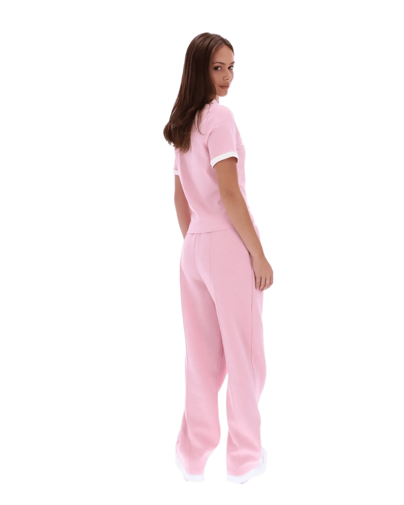 Fila Harlo Fitted Iconic Polo in Pink Nectar/Gardenia