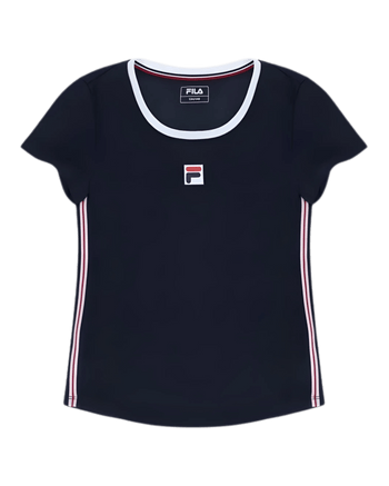 Fila Heritage Lucy Girls T-Shirt Navy