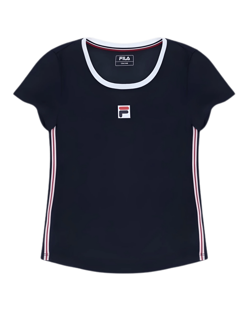 Fila Heritage Lucy Girls T-Shirt Navy