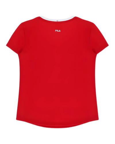 Fila Heritage Lucy Girls T-Shirt Red