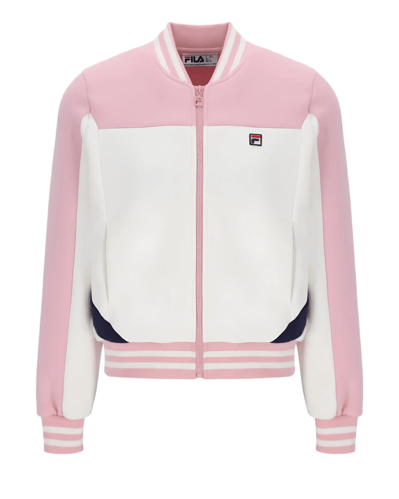 Fila Hero Colour Block Zip Through in Pink Nectar/Gardenia/Fila Navy