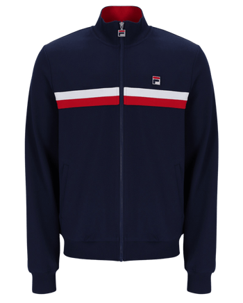 Fila Jason Colour Block Track Jacket In Fila Navy/Fila Red/White