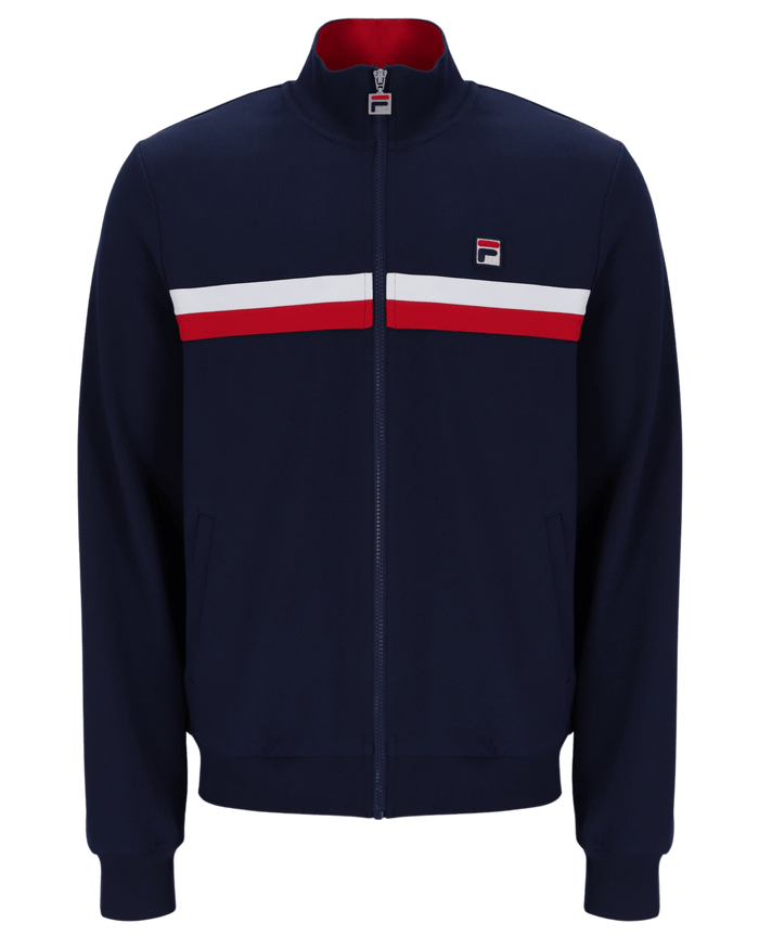 Fila Jason Colour Block Track Jacket In Fila Navy/Fila Red/White