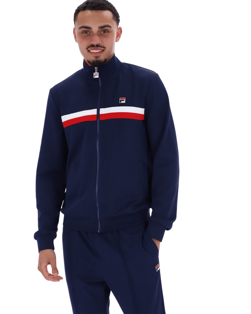 Fila Jason Colour Block Track Jacket In Fila Navy/Fila Red/White