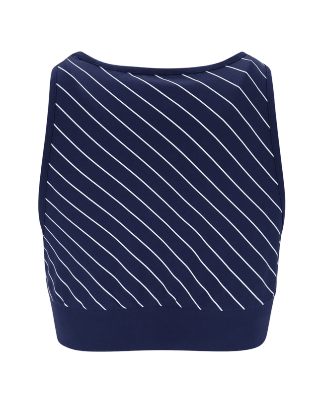 Karla Crop Top in Navy