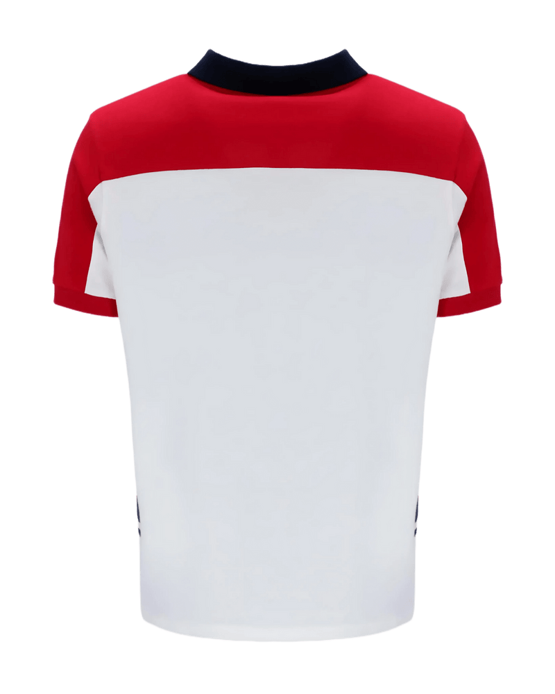 Fila Mivvi Polo In White/Red/Navy