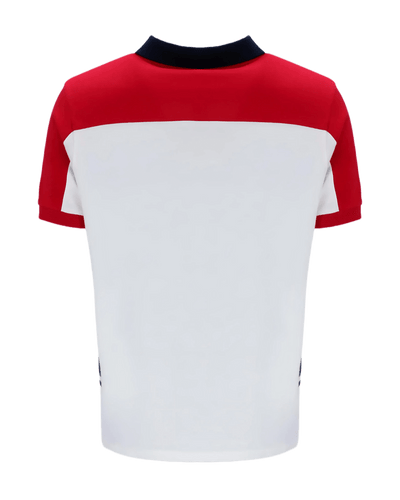 Fila Mivvi Polo In White/Red/Navy