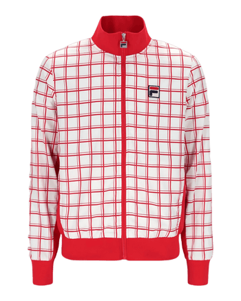 Fila Morgan Track Top In Red/Gardenia