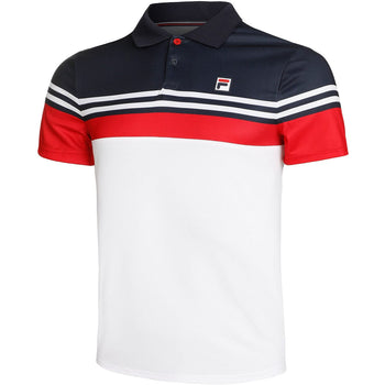 Fila Paul Polo in White/ Fila Red Comb.