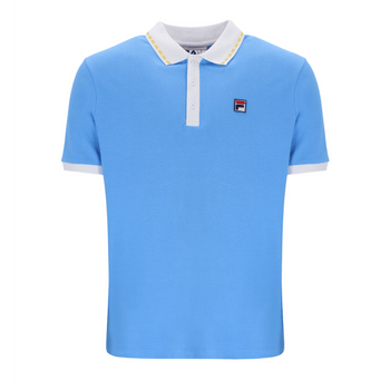 Fila Seb Polo in Little Boy Blue/White/Cream Gold