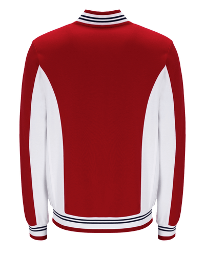 Fila Settanta Baseball Track Jacket In Fila Red/White/Fila Navy/Zn