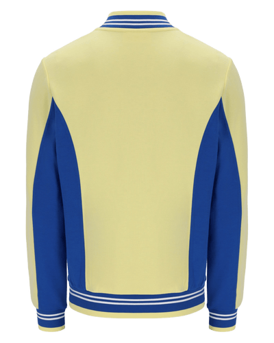 Fila Settanta Baseball Track Jacket In Popcorn/Turkish Sea/Fila Navy
