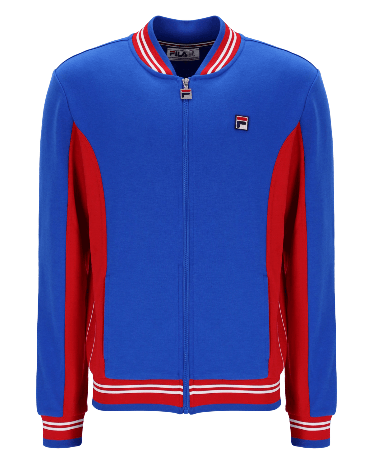 Jacker Turkish Fila Settanta Baseball Track Jacket In Turkish Sea/Navy/White | Men's ...