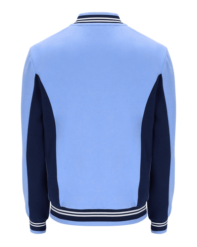 Fila Settanta Baseball Track Jacket In Vista Blue/Fila Navy/White