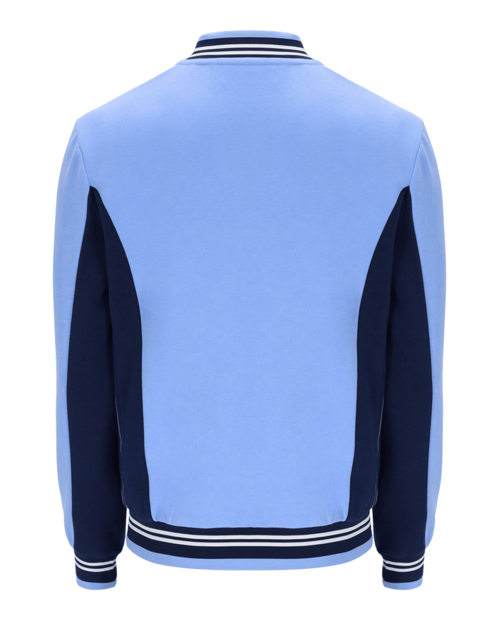 Fila Settanta Baseball Track Jacket In Vista Blue/Fila Navy/White