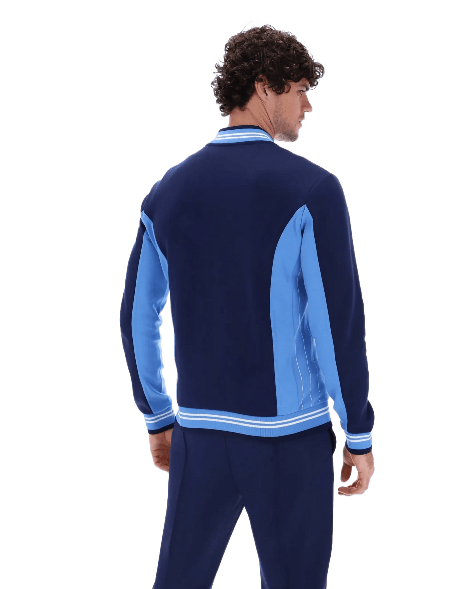 Fila Settanta Jkt Baseball Track Jacket in Navy/Regatta/Gardenia Fila Settanta Jkt Baseball Track Jacket in Navy/Regatta/Gardenia