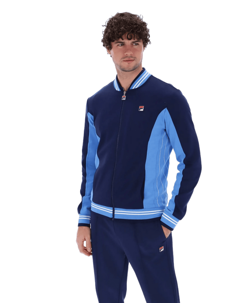 Fila Settanta Jkt Baseball Track Jacket in Fila Navy/Regatta/Gardenia