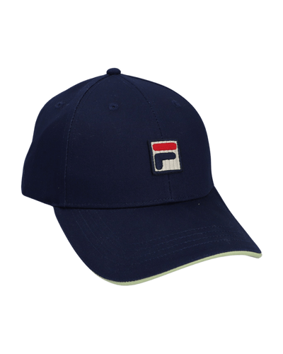 Fila Tantam Classic 6 Panel Sandwich Fasten Cap In Fila Navy