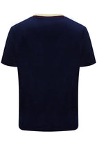 Fino Velour T-Shirt in Martime Blue